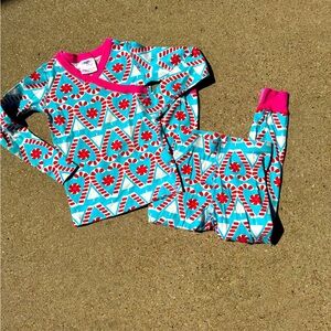 Hanna Andersson, Pajama Set, Candy Cane Design, Size 5